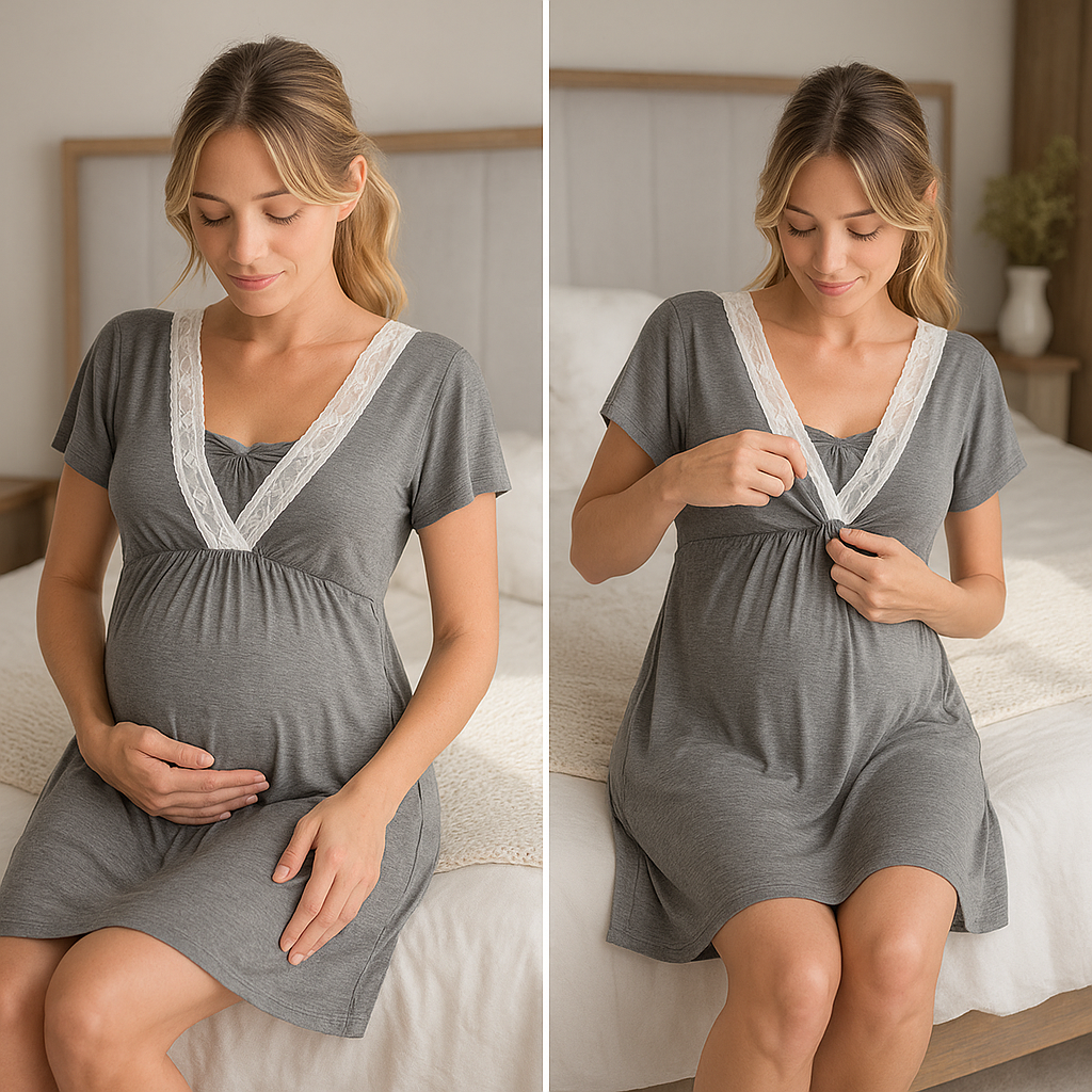 Maternity Robe Nightgown