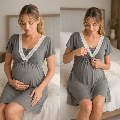 Maternity Robe Nightgown